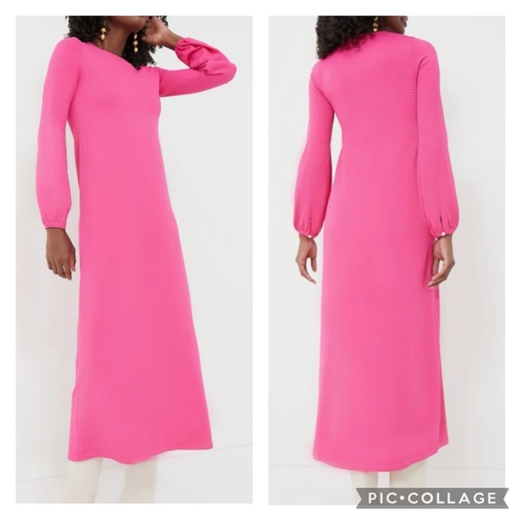 Tuckernuck Dresses & Skirts - Tuckernuck Pomander Place lennox double knit pink midi dress size medium